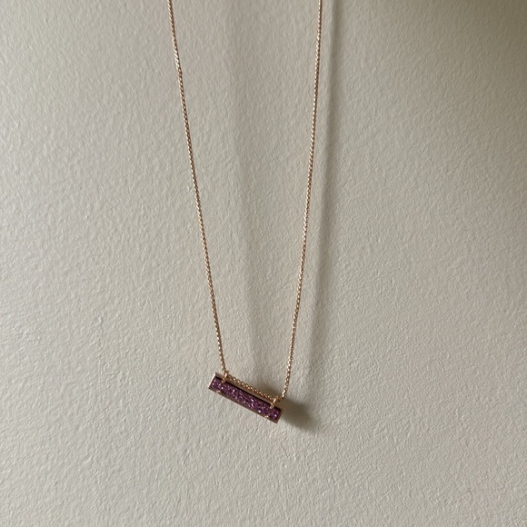 Kendra Scott Pink Bar Necklace - Picture 3 of 3